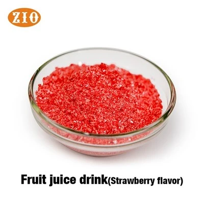 Mezcla de bebida de jugo instantáneo en polvo de bebida de fresa